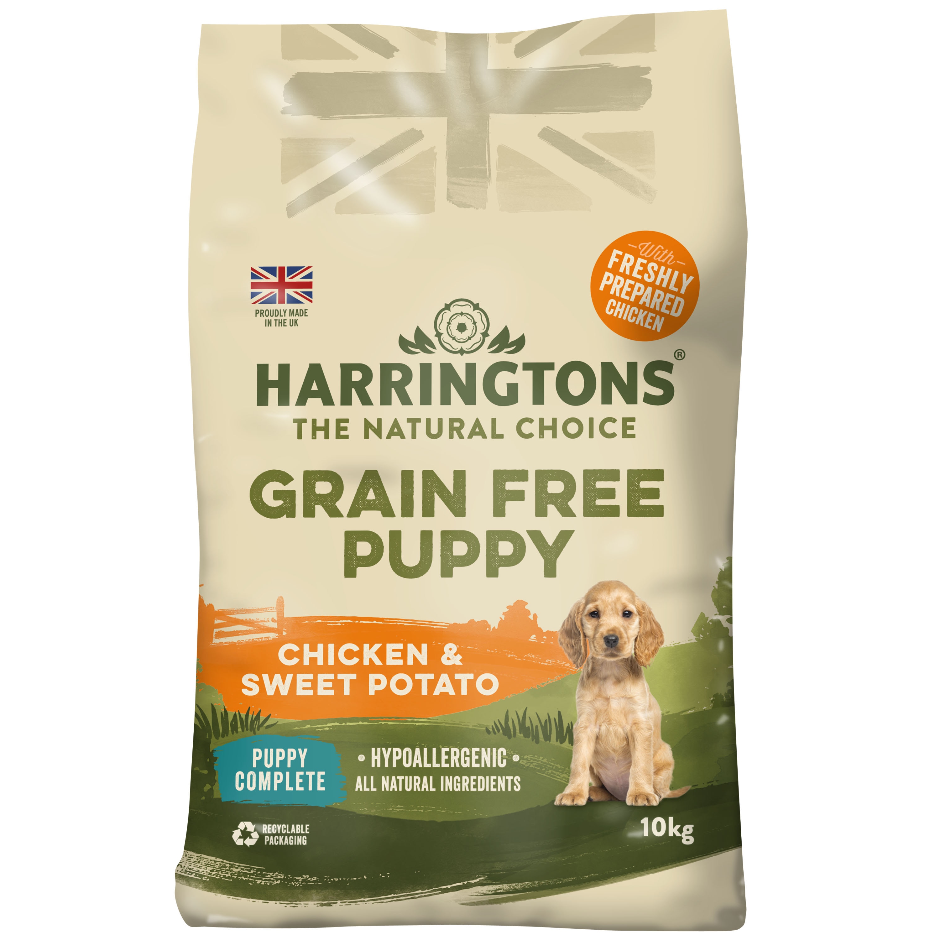 Harringtons Grain Free Puppy Chicken Dry Dog Food 10kg